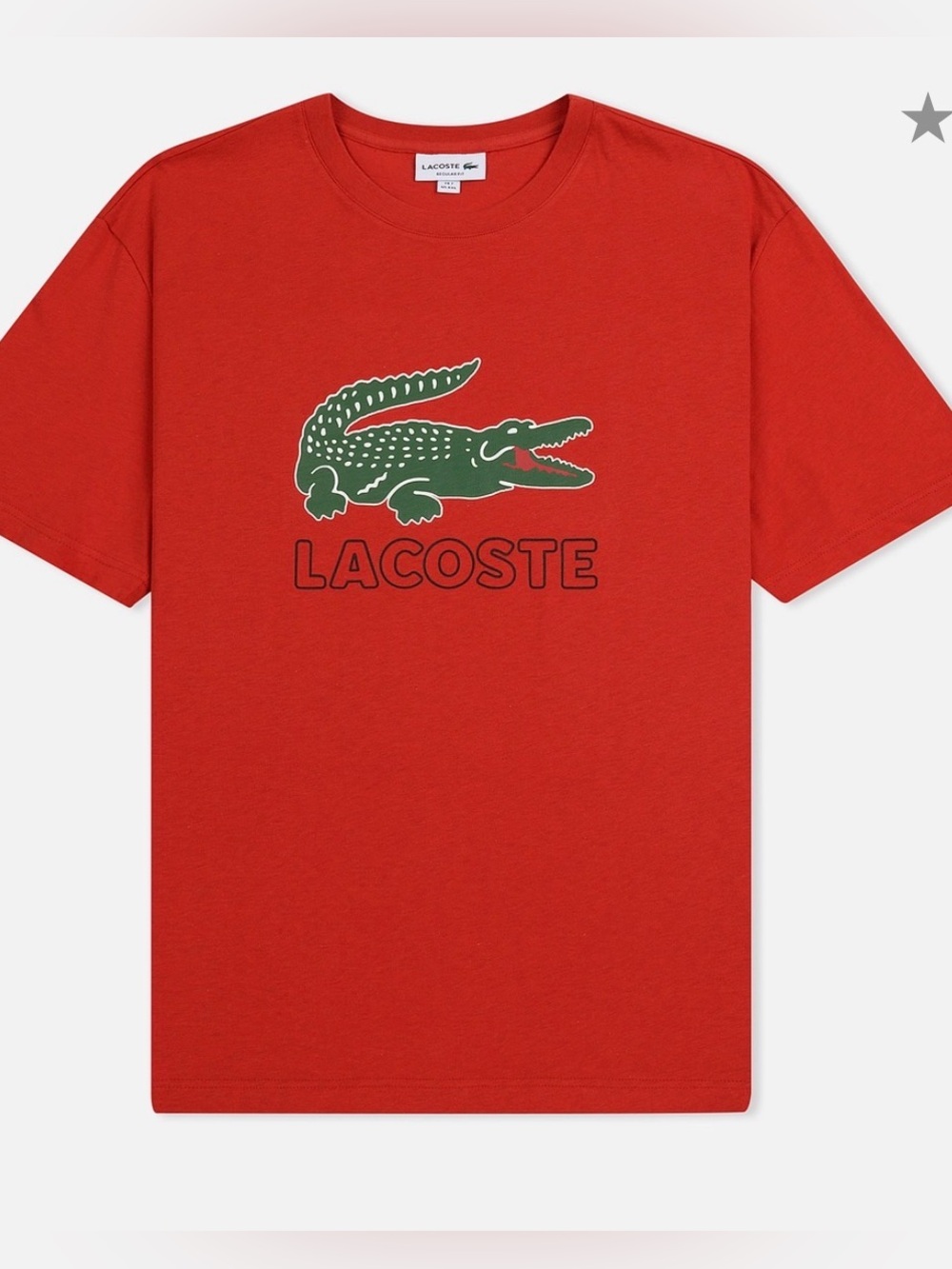 Lacoste t-shirt Men's classic Alligator Red Size 3XL